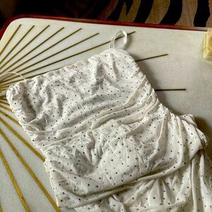 Cute White Bedazzled Dress